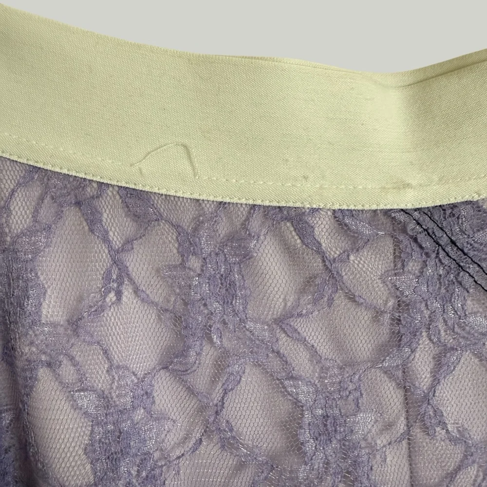 Sandro Skirt Women Size 3 Medium Midi Highwaisted Lace Preppy A-line High-rise - Picture 10 of 14
